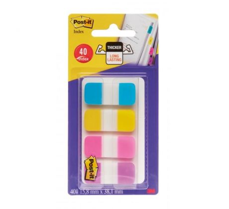 Záložky Post-it Index úzky extra silný 15,8x38,1mm