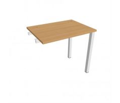Pracovný stôl Uni k pozdĺ. reťazeniu, 80x75,5x60 cm, buk/biela