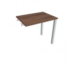 Pracovný stôl Uni k pozdĺ. reťazeniu, 80x75,5x60 cm, orech/sivá