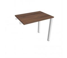 Pracovný stôl Uni k pozdĺ. reťazeniu, 80x75,5x60 cm, orech/biela