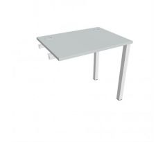 Pracovný stôl Uni k pozdĺ. reťazeniu, 80x75,5x60 cm, sivá/biela
