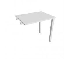 Pracovný stôl Uni k pozdĺ. reťazeniu, 80x75,5x60 cm, biela/biela