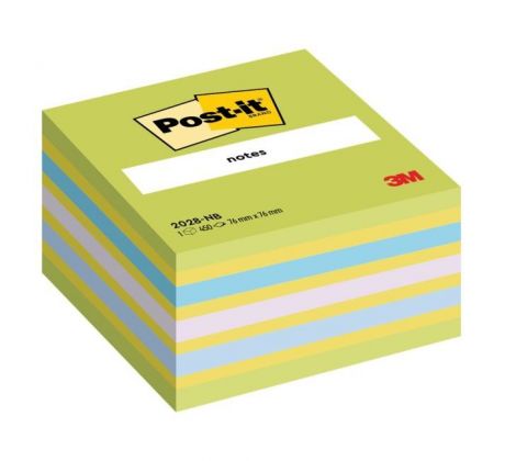 Bloček kocka Post-it 76x76 neónová zelená mix