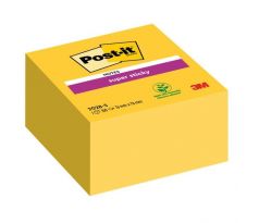 Bloček kocka Post-it Super Sticky 76x76mm žltá 350l