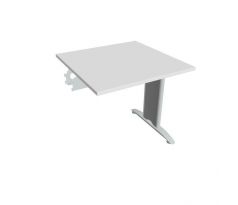 Rokovací stôl Flex, 80x75,5x80 cm, biely/kov