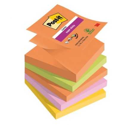 Samolepiace Z-bločky Post-it Super Sticky BOOST, veľkosť 76x76 mm, 5 bločkov po 90 lístkov