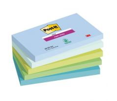 Bloček Post-it Super Sticky OASIS, veľkosť 76x127 mm, 5 bločkov po 90 lístkov