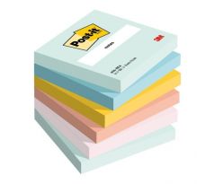Samolepiaci bloček Post-it BEACHSIDE, veľkosť 76x76 mm, 6 bločkov po 100 lístkov