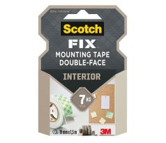 Scotch® Obojstranná montážna páska do interiéru, 19 mm x 1,5 m