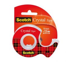 Lepiaca páska kryštálovo číra Scotch , 19 mm x 7,5 m, 1 rolka v zásobníku