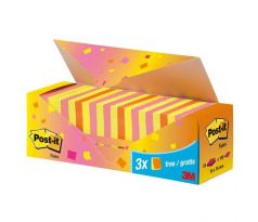 Bločky Post-it Super Sticky neónová 76x76 zvýhodnené balenie