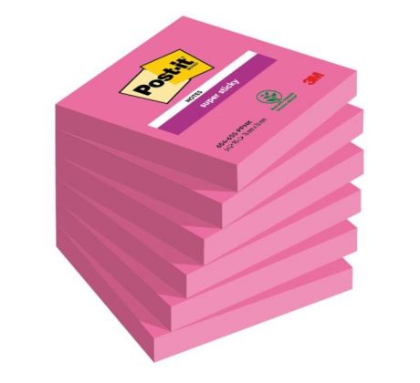 Samolepiaci bloček Post-it Super Sticky ružové 76x76mm