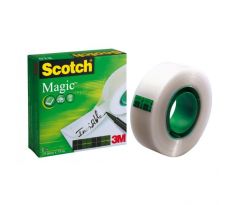 Lepiaca páska Scotch Magic neviditeľná popisovateľná 19 mm x 33 m v krabičke