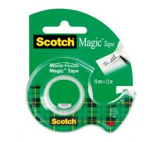 Lepiaca páska Scotch Magic neviditeľná popisovateľná 19 mm x 7,5 m s dispenzorom