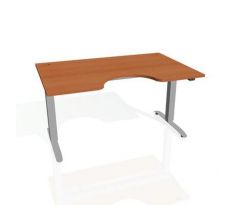 Pracovný stôl Motion Ergo, ZO, 2S, 160x70,5-120,5x90 cm, čerešňa/sivá