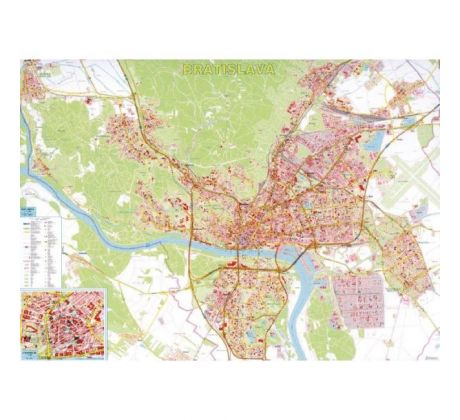 Mapa Bratislava s registrom 1:15.000