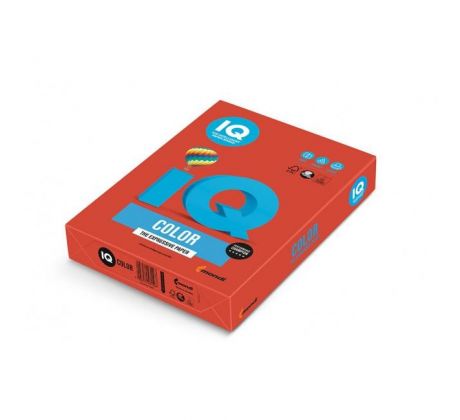Farebný papier IQ color CO44 korálovočervená, A4, 80g