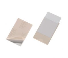 Samolepiace vrecko vizitkové s otvorom zboku DURABLE 63x94mm 10ks