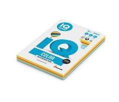 Farebný papier IQ color 5x50 mix intenzívne farby, A4, 80g