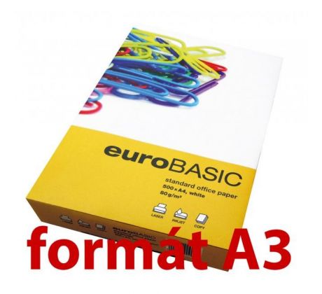 Kopírovací papier euroBASIC A3, 80g