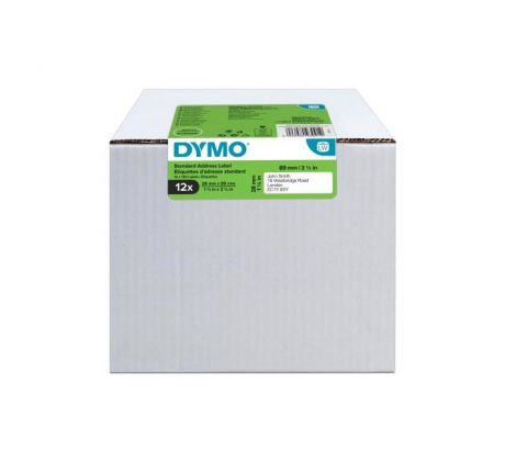 Samolepiace etikety Dymo LW 89x28mm adresné biele 1560ks