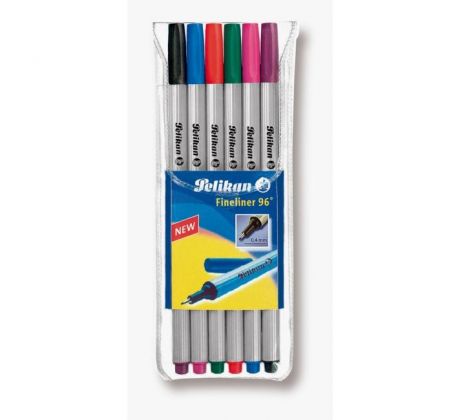 Sada linerov Pelikan Fineliner 96-0,4/6S