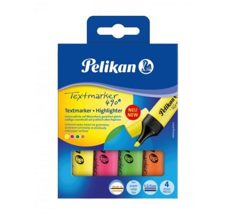 Sada zvýrazňovačov Pelikan Signal 4S