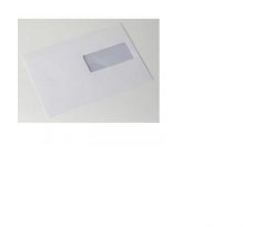 Poštové obálky C5 ELCO s páskou, okienko vpravo, 100 ks