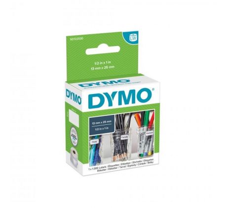 Samolepiace etikety Dymo LW 25x13mm viacúčelové biele