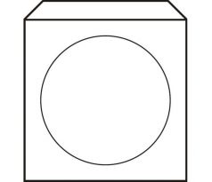 Obálky na CD 125x125 s okienkom 100 ks