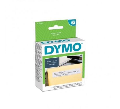 Samolepiace etikety Dymo LW 51x19mm viacúčelové biele