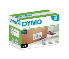 Samolepiace etikety Dymo LW 4XL 102x59 mm veľké expedičné biele