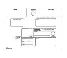 Poštové obálky C5 doručenka do VR bez OD,100 ks