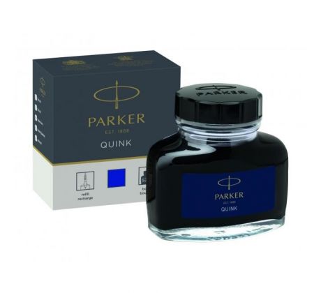 Atrament Parker QUINK do plniacich pier modrý 57 mℓ