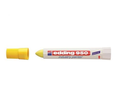Priemyselný voskový popisovač edding 950 žltý