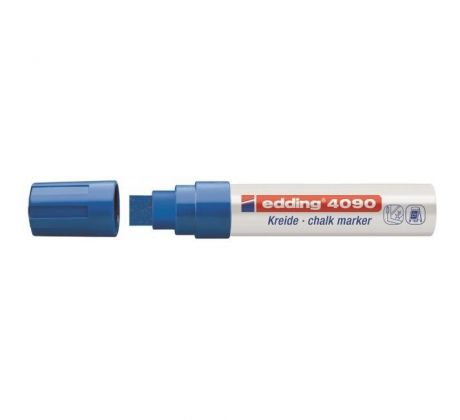 Kriedový popisovač edding 4090 modrý