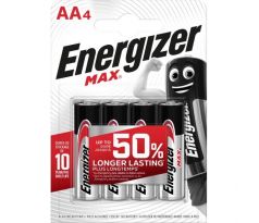Batéria alkalická Energizer Max 1,5 V, typ AA,4 ks