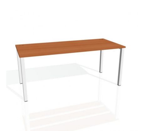 Pracovný stôl Uni, 180x75,5x80 cm, čerešňa/sivá
