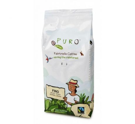 Káva Fairtrade Puro Fino zrnková 1 kg