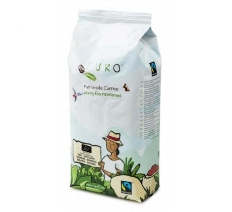 Káva Fairtrade Puro Bio Organic zrnková 1 kg