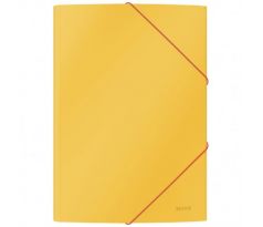 Kartónový obal s gumičkou Leitz Cosy hebký teplý žltý