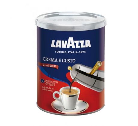 Káva LAVAZZA Crema e Gusto mletá 250 g v dóze