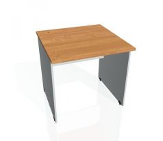 Pracovný stôl Gate, 80x75,5x80 cm, jelša/sivý