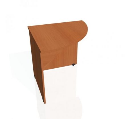 Doplnkový stôl Gate, pravý, 80x75,5x80 cm, čerešňa/čerešňa
