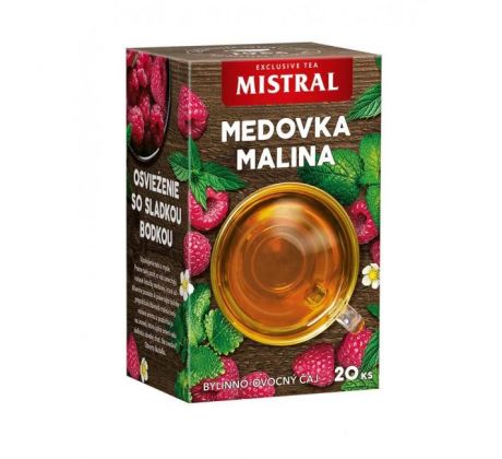 Čaj MISTRAL bylinný Medovka a malina HB 30 g