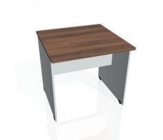 Rokovací stôl Gate, 80x75,5x80 cm, orech/sivá