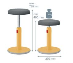 Ergonomická balančná stolička Leitz Cosy Ergo v teplá žltá