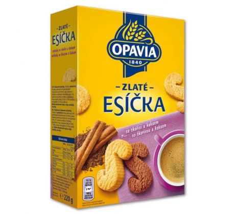 Zlaté Esíčka so škoricou a kakaom 220g