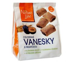 NATURE LINE sušienky celozrnné VANESKY so slivkami 200g