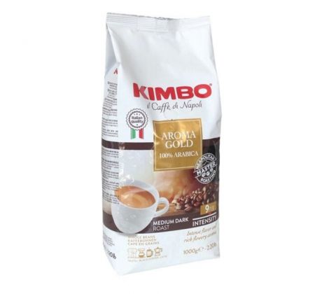 Káva KIMBO Aroma Gold, zrnková 1 kg